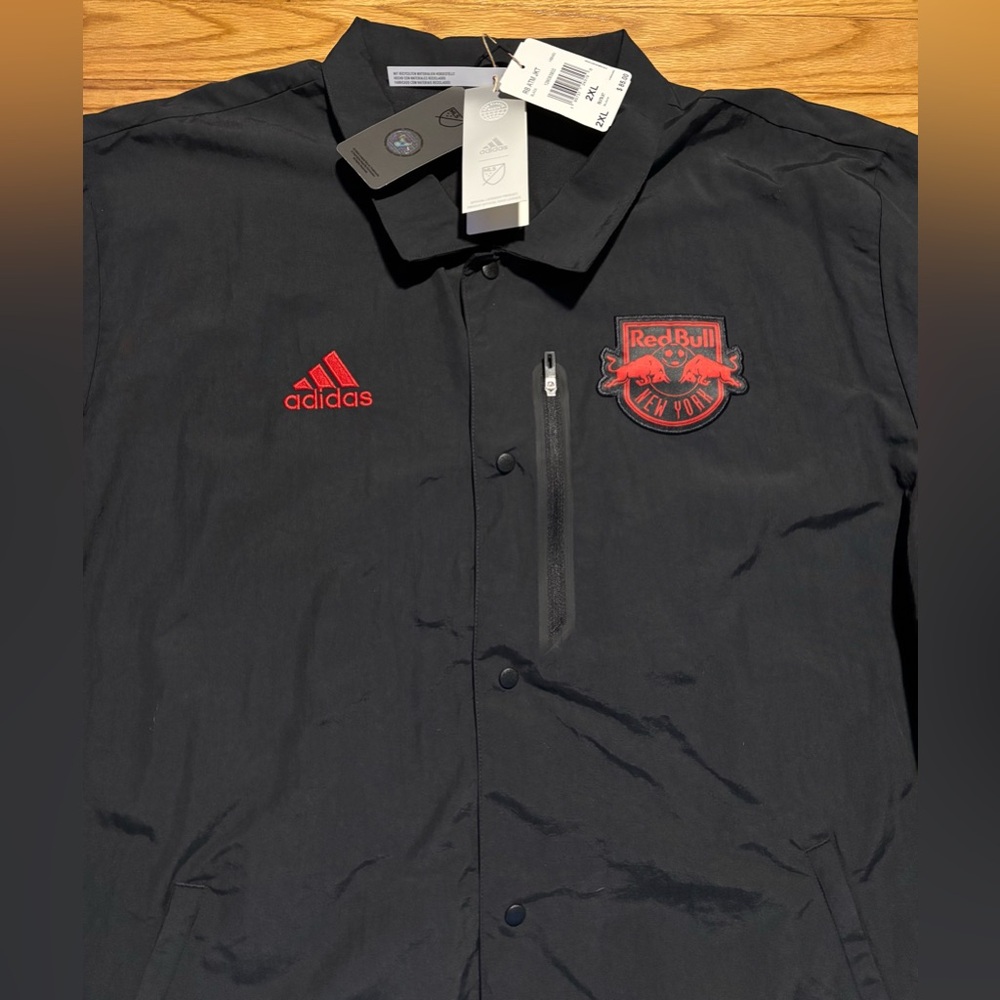 Adidas RED BULL Anthem Warm-up/Training Top/Jacket Men's Sz 2XL NEW! - Picture 3 of 9